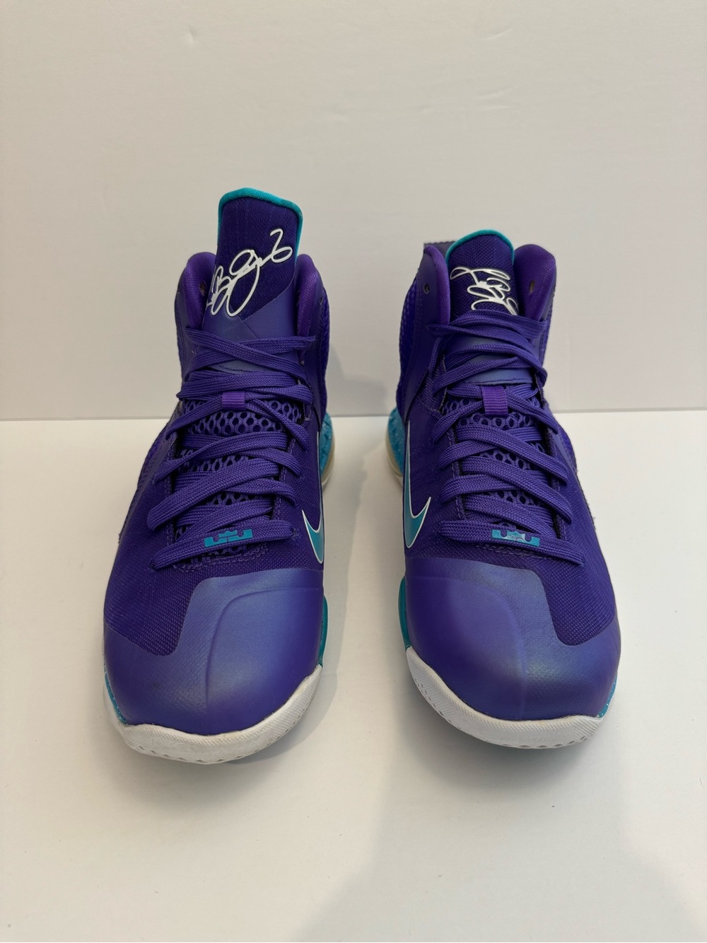 Nike LeBron 9 Summit Lake Hornets 472664-500 GS Size 6.5Y Basketball Shoes - Picture 2 of 9